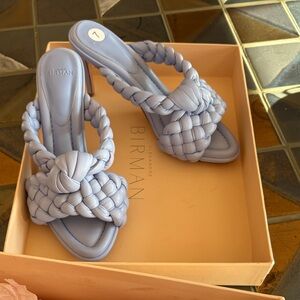 Alexandre Birman Women's Sky Blue Braided Sandals